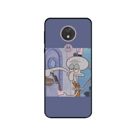 Husa personalizata tip carcasa HQPrint pentru Motorola Moto G7, model Squidward 1, multicolor, S1D1M0161