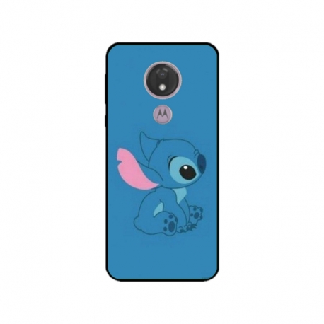 Husa personalizata tip carcasa HQPrint pentru Motorola Moto G7, model Blue Stich, multicolor, S1D1M0192