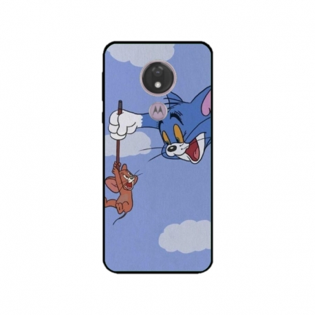 Husa personalizata tip carcasa HQPrint pentru Motorola Moto G7, model Tom and Jerry 1, multicolor, S1D1M0203