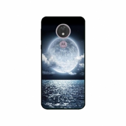 Husa personalizata tip carcasa HQPrint pentru Motorola Moto G7, model Moon Sky, multicolor, S1D1M0228