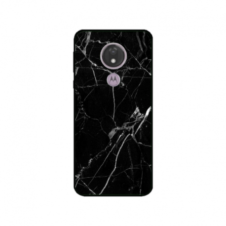 Husa personalizata tip carcasa HQPrint pentru Motorola Moto G7, model Black Marble, multicolor, S1D1M0229