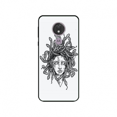 Husa personalizata tip carcasa HQPrint pentru Motorola Moto G7, model Medusa 2, multicolor, S1D1M0230