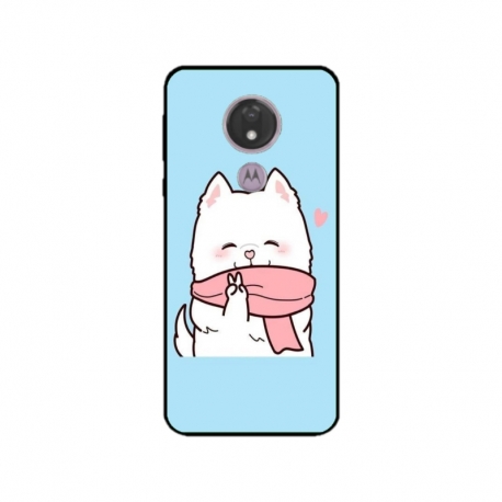 Husa personalizata tip carcasa HQPrint pentru Motorola Moto G7, model Cute Puppy, multicolor, S1D1M0232