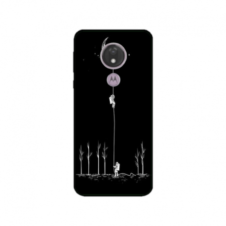 Husa personalizata tip carcasa HQPrint pentru Motorola Moto G7, model Climbing to the Moon, multicolor, S1D1M0233
