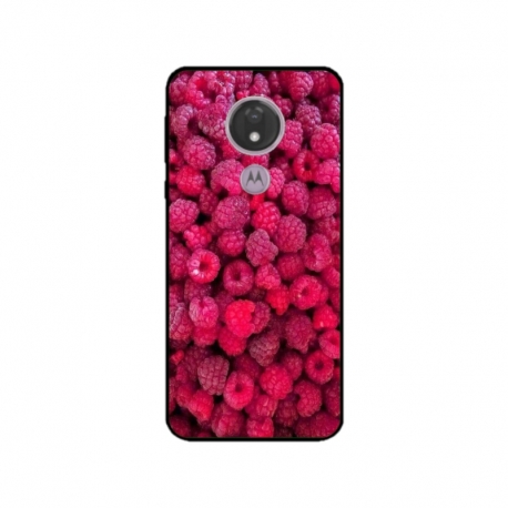 Husa personalizata tip carcasa HQPrint pentru Motorola Moto G7, model Zmeura, multicolor, S1D1M0234