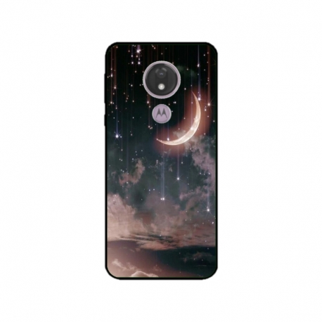 Husa personalizata tip carcasa HQPrint pentru Motorola Moto G7, model Falling Stars, multicolor, S1D1M0269