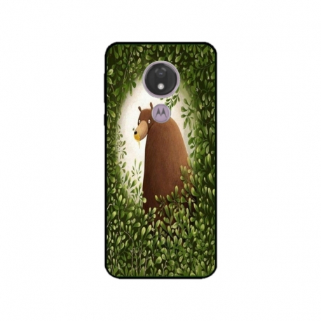 Husa personalizata tip carcasa HQPrint pentru Motorola Moto G7, model Bear, multicolor, S1D1M0312