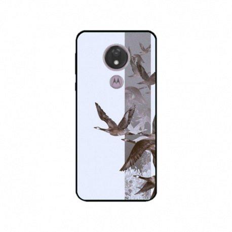 Husa personalizata tip carcasa HQPrint pentru Motorola Moto G7, model Birds, multicolor, S1D1M0314