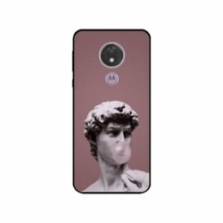 Husa personalizata tip carcasa HQPrint pentru Motorola Moto G7, model Bubble Gum Statue, multicolor, S1D1M0317