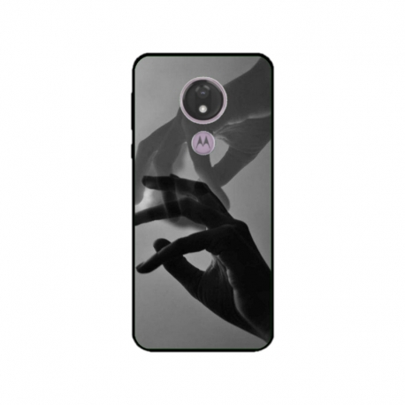 Husa personalizata tip carcasa HQPrint pentru Motorola Moto G7, model Hand Reach, multicolor, S1D1M0318