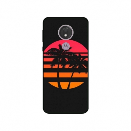 Husa personalizata tip carcasa HQPrint pentru Motorola Moto G7, model Beach View 3, multicolor, S1D1M0337