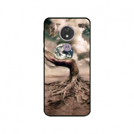 Husa personalizata tip carcasa HQPrint pentru Motorola Moto G7, model Abstract 4, multicolor, S1D1M0339