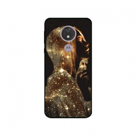Husa personalizata tip carcasa HQPrint pentru Motorola Moto G7, model Golden Girl, multicolor, S1D1M0350