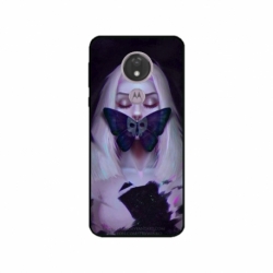 Husa personalizata tip carcasa HQPrint pentru Motorola Moto G7, model Butterfly Mouth 1, multicolor, S1D1M0351