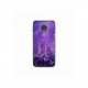Husa personalizata tip carcasa HQPrint pentru Motorola Moto G7, model Purple Lightning, multicolor, S1D1M0354