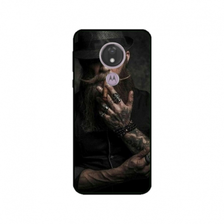 Husa personalizata tip carcasa HQPrint pentru Motorola Moto G7, model Beard Man, multicolor, S1D1M0355