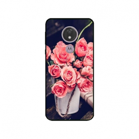 Husa personalizata tip carcasa HQPrint pentru Motorola Moto G7, model Flowers 22, multicolor, S1D1M0379