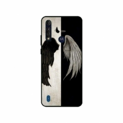 Husa personalizata tip carcasa HQPrint pentru Motorola Moto G8 Power Lite, model Angel Wings, multicolor, S1D1M0004