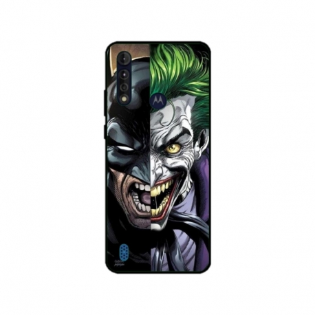 Husa personalizata tip carcasa HQPrint pentru Motorola Moto G8 Power Lite, model Batman VS Joker, multicolor, S1D1M0012