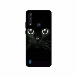 Husa personalizata tip carcasa HQPrint pentru Motorola Moto G8 Power Lite, model Black Cat 1, multicolor, S1D1M0015