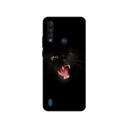 Husa personalizata tip carcasa HQPrint pentru Motorola Moto G8 Power Lite, model Black Cat 2, multicolor, S1D1M0016