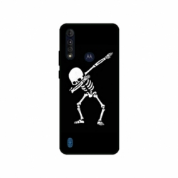 Husa personalizata tip carcasa HQPrint pentru Motorola Moto G8 Power Lite, model Dab Skeleton, multicolor, S1D1M0034