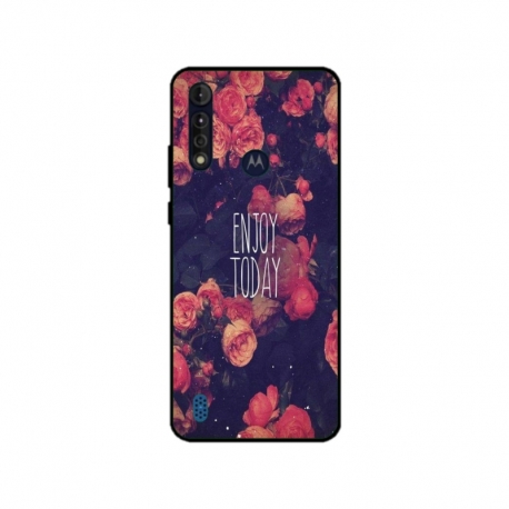 Husa personalizata tip carcasa HQPrint pentru Motorola Moto G8 Power Lite, model Enjoy Today, multicolor, S1D1M0037