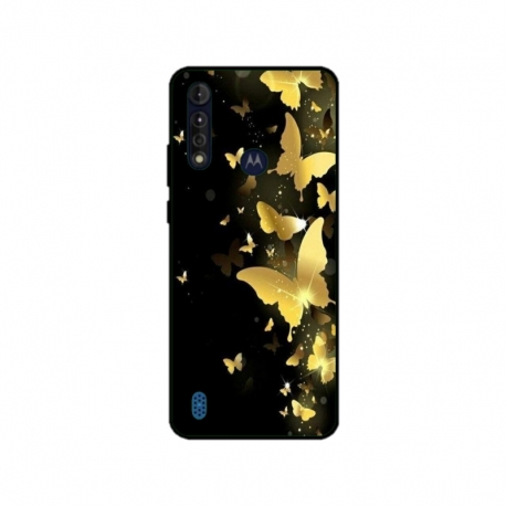 Husa personalizata tip carcasa HQPrint pentru Motorola Moto G8 Power Lite, model Butterfly 6, multicolor, S1D1M0045