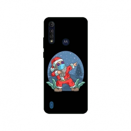 Husa personalizata tip carcasa HQPrint pentru Motorola Moto G8 Power Lite, model Covid Santa, multicolor, S1D1M0055