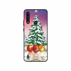 Husa personalizata tip carcasa HQPrint pentru Motorola Moto G8 Power Lite, model Christmas Tree 1, multicolor, S1D1M0057