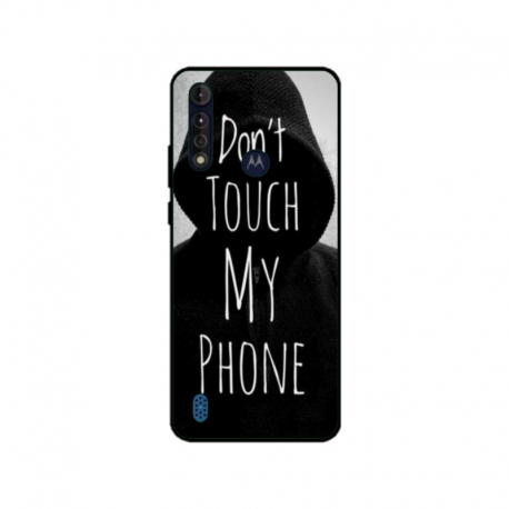 Husa personalizata tip carcasa HQPrint pentru Motorola Moto G8 Power Lite, model Dont touch my phone 2, multicolor, S1D1M0065