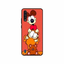 Husa personalizata tip carcasa HQPrint pentru Motorola Moto G8 Power Lite, model Garfield, multicolor, S1D1M0085