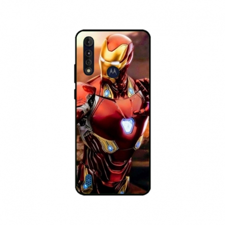 Husa personalizata tip carcasa HQPrint pentru Motorola Moto G8 Power Lite, model Iron Man 1, multicolor, S1D1M0102