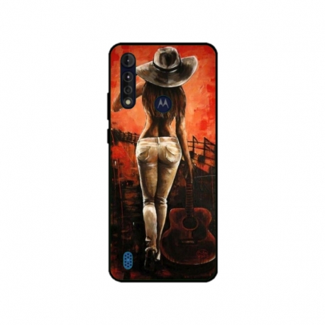 Husa personalizata tip carcasa HQPrint pentru Motorola Moto G8 Power Lite, model Sexy Lady, multicolor, S1D1M0113