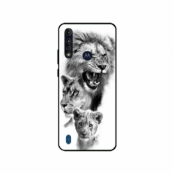 Husa personalizata tip carcasa HQPrint pentru Motorola Moto G8 Power Lite, model Lion 3, multicolor, S1D1M0118