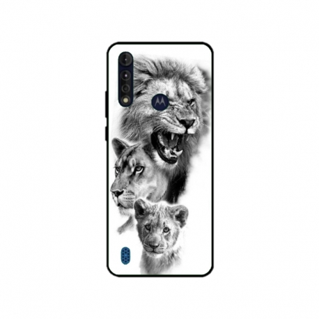 Husa personalizata tip carcasa HQPrint pentru Motorola Moto G8 Power Lite, model Lion 3, multicolor, S1D1M0118