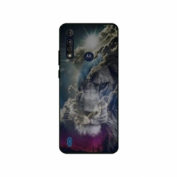 Husa personalizata tip carcasa HQPrint pentru Motorola Moto G8 Power Lite, model Lion 4, multicolor, S1D1M0120