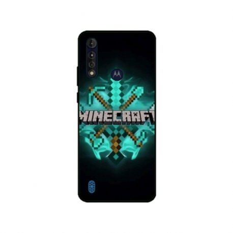 Husa personalizata tip carcasa HQPrint pentru Motorola Moto G8 Power Lite, model Minecraft 2, multicolor, S1D1M0126