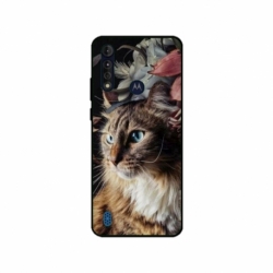 Husa personalizata tip carcasa HQPrint pentru Motorola Moto G8 Power Lite, model Cat 1, multicolor, S1D1M0143
