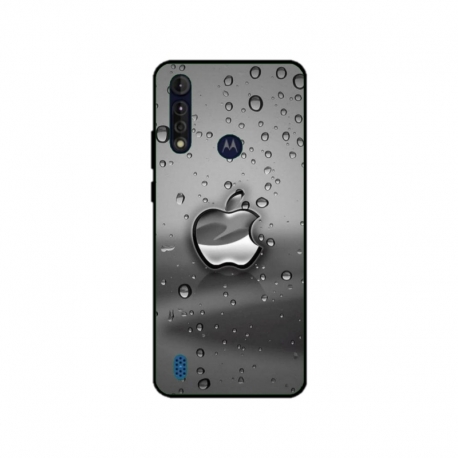 Husa personalizata tip carcasa HQPrint pentru Motorola Moto G8 Power Lite, model Rainy Apple logo, multicolor, S1D1M0148