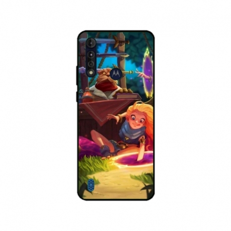 Husa personalizata tip carcasa HQPrint pentru Motorola Moto G8 Power Lite, model Tangled, multicolor, S1D1M0150