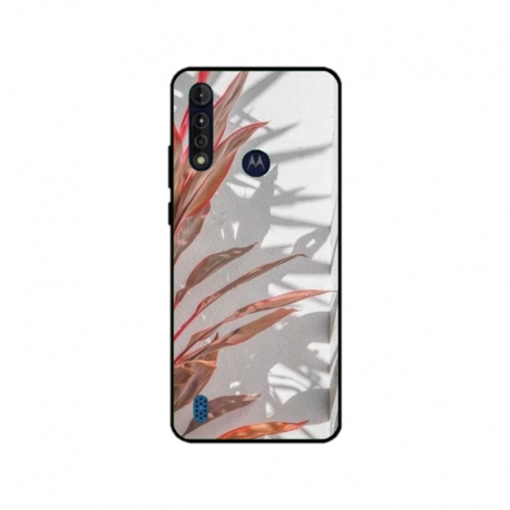 Husa personalizata tip carcasa HQPrint pentru Motorola Moto G8 Power Lite, model Leaf Design 4, multicolor, S1D1M0155