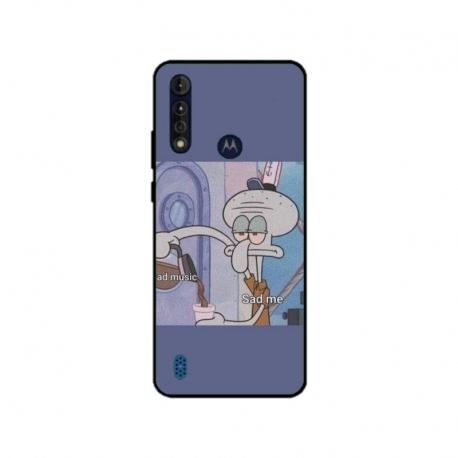 Husa personalizata tip carcasa HQPrint pentru Motorola Moto G8 Power Lite, model Squidward 1, multicolor, S1D1M0161