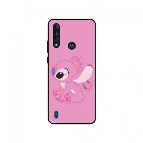Husa personalizata tip carcasa HQPrint pentru Motorola Moto G8, model Pink Stitch, multicolor, S1D1M0005