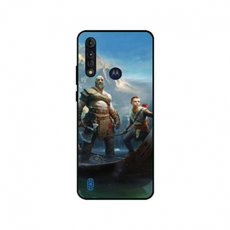 Husa personalizata tip carcasa HQPrint pentru Motorola Moto G8, model God of War 1, multicolor, S1D1M0008