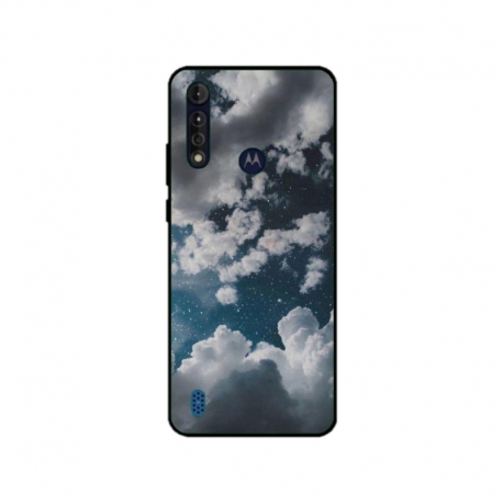 Husa personalizata tip carcasa HQPrint pentru Motorola Moto G8, model Blue Sky, multicolor, S1D1M0023
