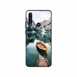 Husa personalizata tip carcasa HQPrint pentru Motorola Moto G8, model Boats, multicolor, S1D1M0024
