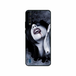 Husa personalizata tip carcasa HQPrint pentru Motorola Moto G8 Power Lite, model Vampire, multicolor, S1D1M0210