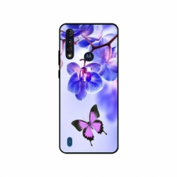 Husa personalizata tip carcasa HQPrint pentru Motorola Moto G8, model Butterfly 2, multicolor, S1D1M0029