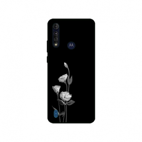 Husa personalizata tip carcasa HQPrint pentru Motorola Moto G8 Power Lite, model Abstract Flowers, multicolor, S1D1M0216